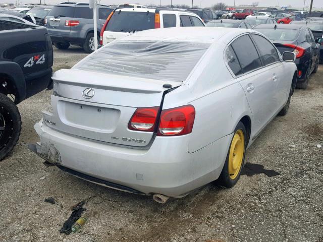 JTHCH96S060004642 - 2006 LEXUS GS 300 WHITE photo 4