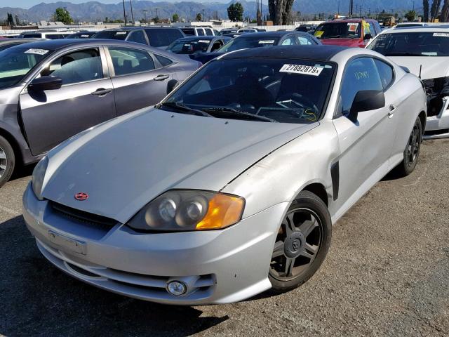 KMHHM65D63U097025 - 2003 HYUNDAI TIBURON TWO TONE photo 2