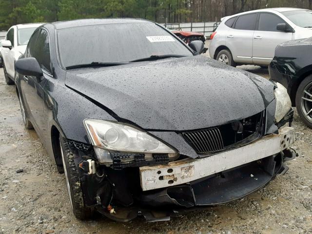 JTHBE262775016125 - 2007 LEXUS IS 350 BLACK photo 1