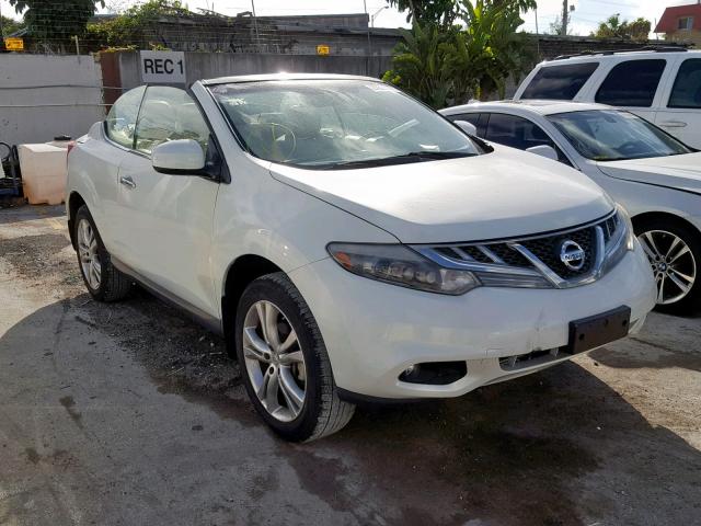 JN8AZ1FY1BW002826 - 2011 NISSAN MURANO CRO WHITE photo 1