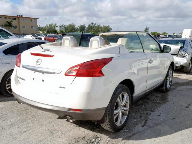 JN8AZ1FY1BW002826 - 2011 NISSAN MURANO CRO WHITE photo 4