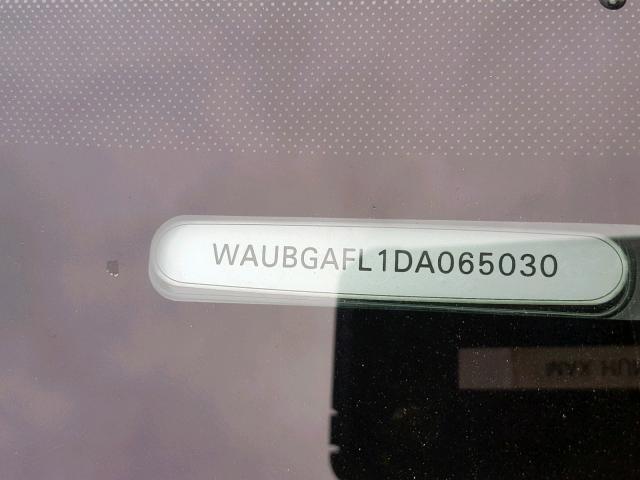 WAUBGAFL1DA065030 - 2013 AUDI S4 PREMIUM GRAY photo 10