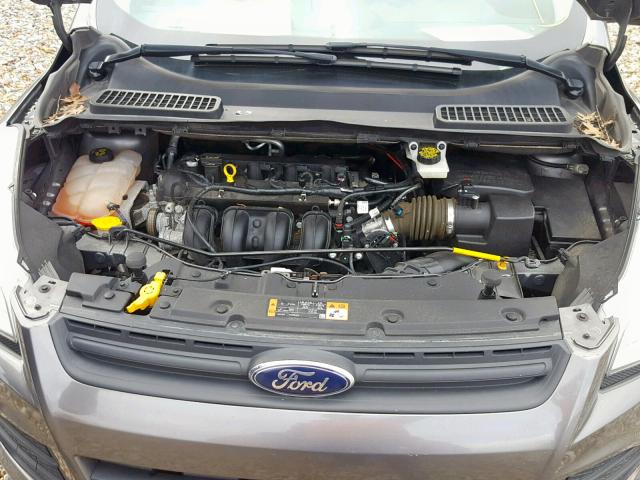 1FMCU0F77EUC12900 - 2014 FORD ESCAPE S GRAY photo 7