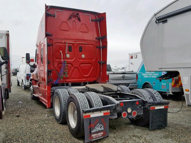 3AKJGLDR5DSFF8842 - 2013 FREIGHTLINER CASCADIA 1 RED photo 3