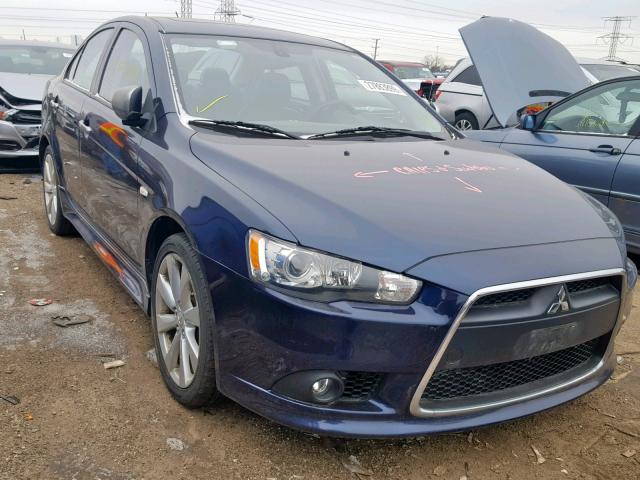 JA32U8FW7EU007145 - 2014 MITSUBISHI LANCER GT BLUE photo 1