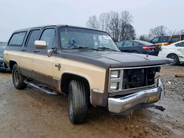 1GNGR26N5HF136577 - 1987 CHEVROLET SUBURBAN R BLACK photo 1