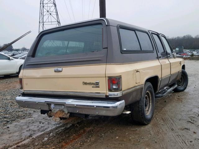 1GNGR26N5HF136577 - 1987 CHEVROLET SUBURBAN R BLACK photo 4