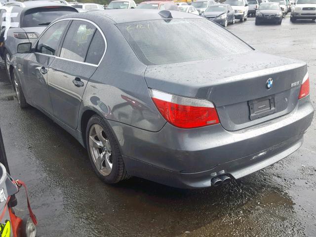 WBANE535X6CK89646 - 2006 BMW 525 I GRAY photo 3