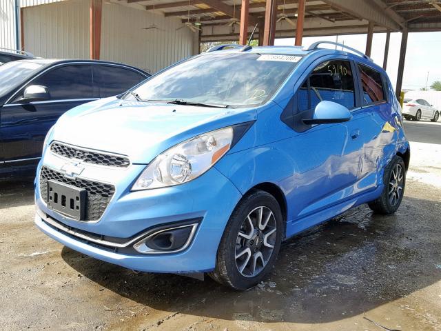 KL8CF6S91DC532316 - 2013 CHEVROLET SPARK 2LT BLUE photo 2