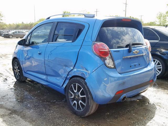 KL8CF6S91DC532316 - 2013 CHEVROLET SPARK 2LT BLUE photo 3