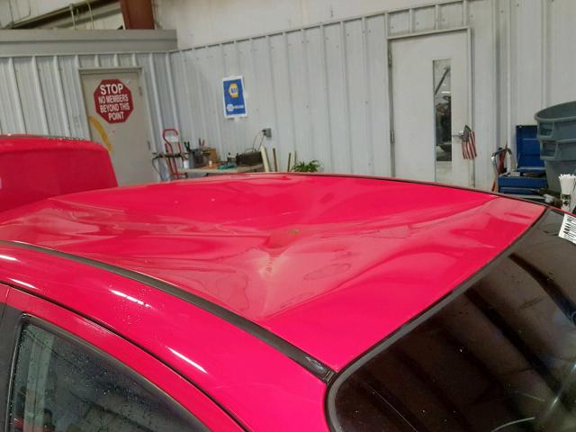 KL1TD56E29B396927 - 2009 CHEVROLET AVEO LS RED photo 9