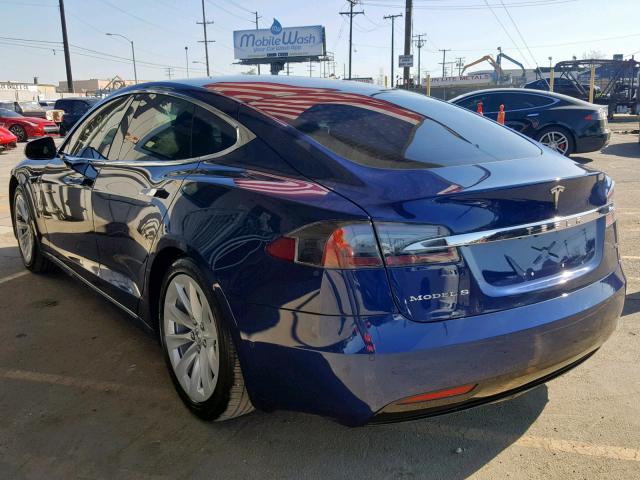 5YJSA1E29HF191419 - 2017 TESLA MODEL S BLUE photo 3