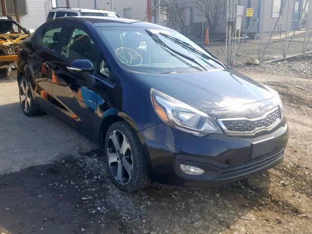 KNADN4A38C6064174 - 2012 KIA RIO EX BLACK photo 1