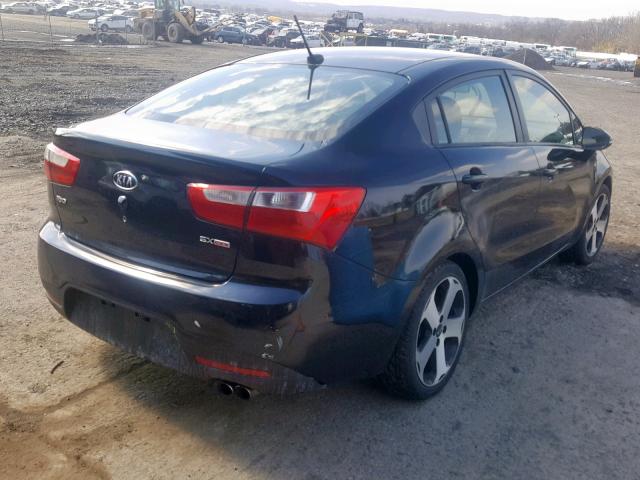 KNADN4A38C6064174 - 2012 KIA RIO EX BLACK photo 4