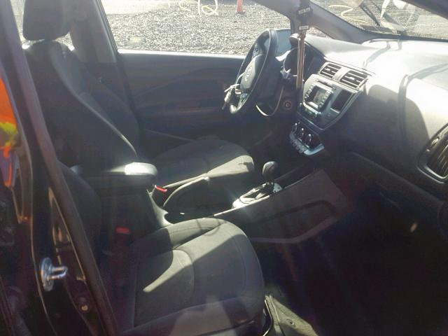 KNADN4A38C6064174 - 2012 KIA RIO EX BLACK photo 5