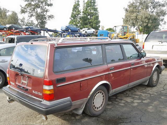 YV1AA8859L1875571 - 1990 VOLVO 240 BASE RED photo 4