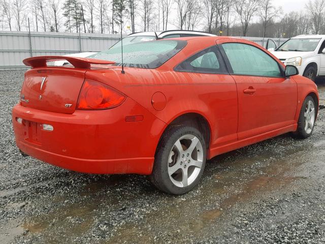 1G2AT18H397228353 - 2009 PONTIAC G5 GT RED photo 4