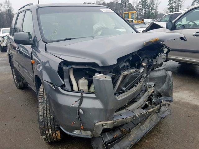 5FNYF187X7B018106 - 2007 HONDA PILOT EXL GRAY photo 1