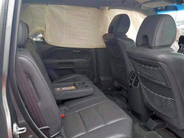 5FNYF187X7B018106 - 2007 HONDA PILOT EXL GRAY photo 6