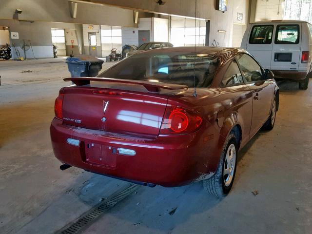 1G2AL15F677211059 - 2007 PONTIAC G5 RED photo 4