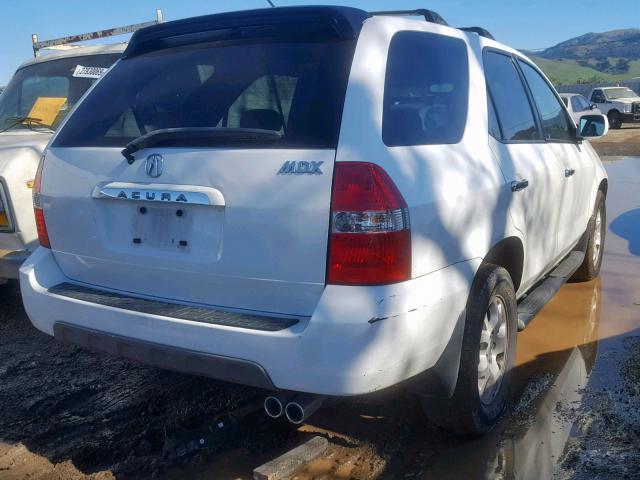 2HNYD18652H541785 - 2002 ACURA MDX TOURIN WHITE photo 4