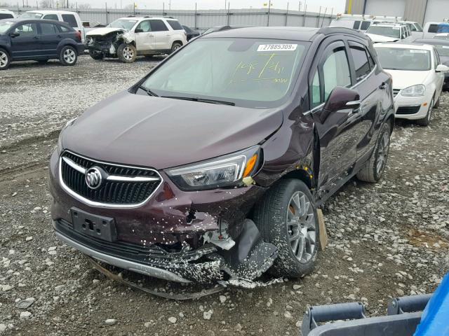 KL4CJ1SB4HB129108 - 2017 BUICK ENCORE SPO MAROON photo 2