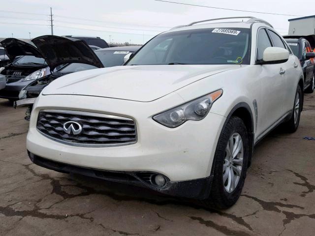 JN8AS1MW2AM856711 - 2010 INFINITI FX35 WHITE photo 2