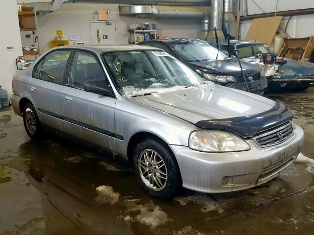 2HGEJ6615YH929762 - 2000 HONDA CIVIC BASE SILVER photo 1