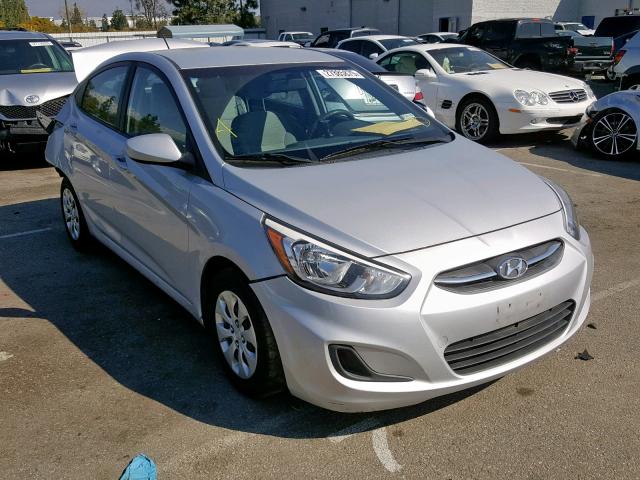 KMHCT4AE8GU113537 - 2016 HYUNDAI ACCENT SE SILVER photo 1