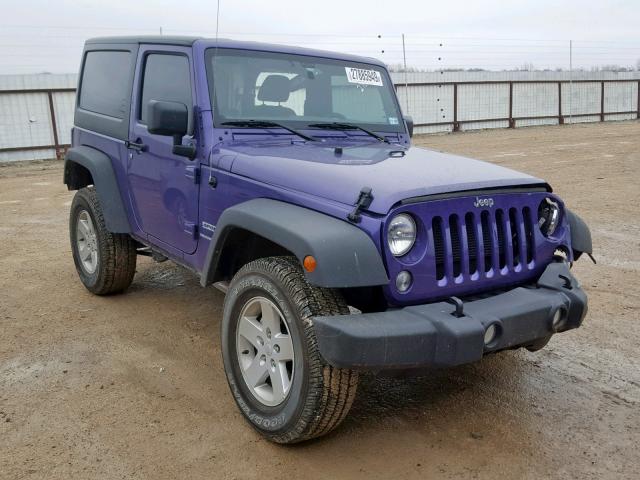 1C4AJWAG3JL884709 - 2018 JEEP WRANGLER S PURPLE photo 1