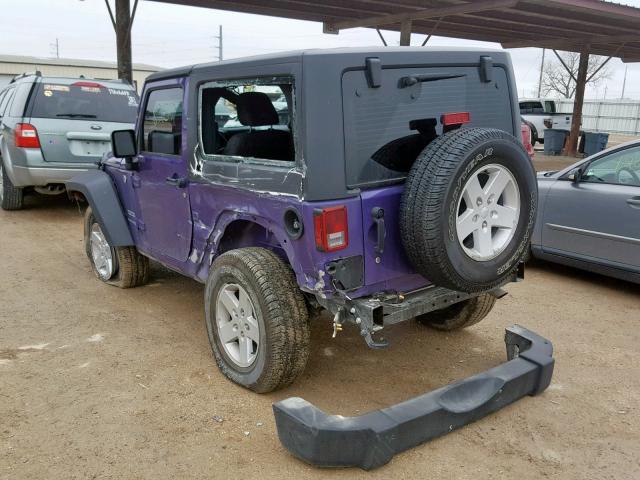 1C4AJWAG3JL884709 - 2018 JEEP WRANGLER S PURPLE photo 3