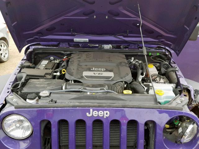 1C4AJWAG3JL884709 - 2018 JEEP WRANGLER S PURPLE photo 7