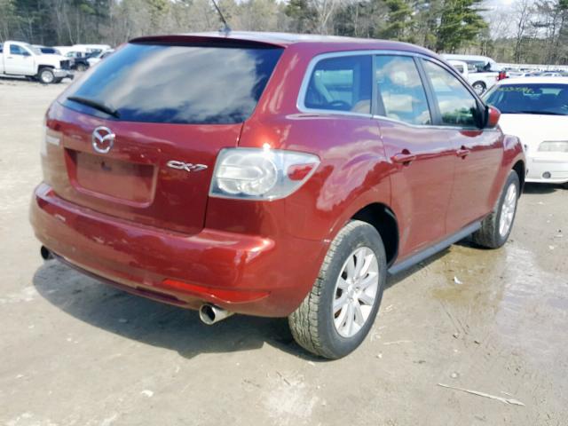 JM3ER2A59B0379902 - 2011 MAZDA CX-7 RED photo 4