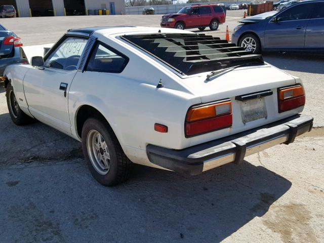 JN1HZ04S6BX415566 - 1981 DATSUN 280ZX WHITE photo 3