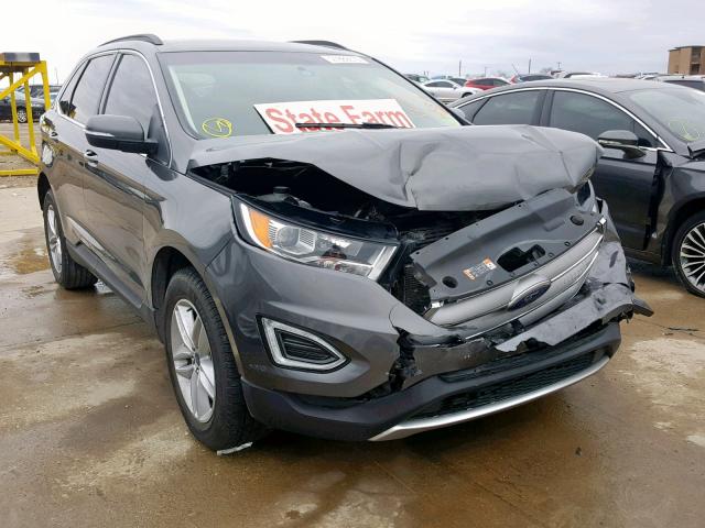 2FMPK3J84HBB56207 - 2017 FORD EDGE SEL CHARCOAL photo 1