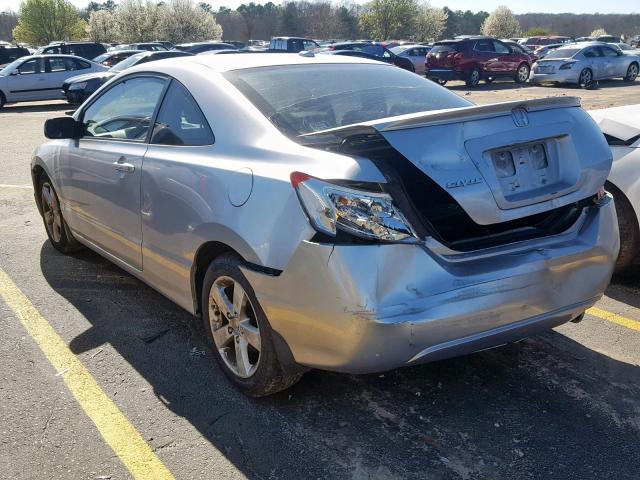 2HGFG12958H559625 - 2008 HONDA CIVIC EXL SILVER photo 3