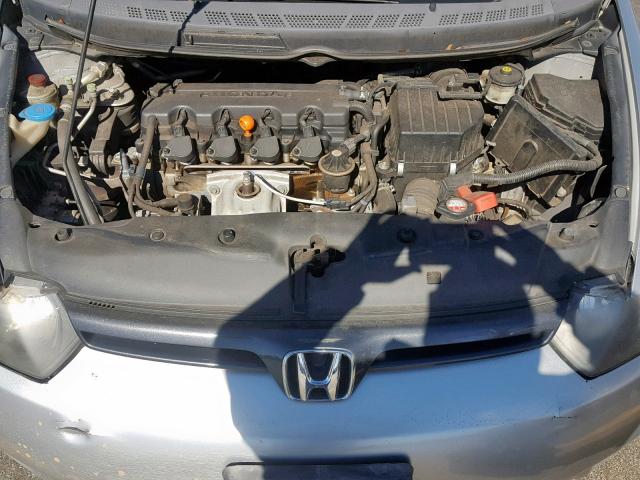 2HGFG12958H559625 - 2008 HONDA CIVIC EXL SILVER photo 7