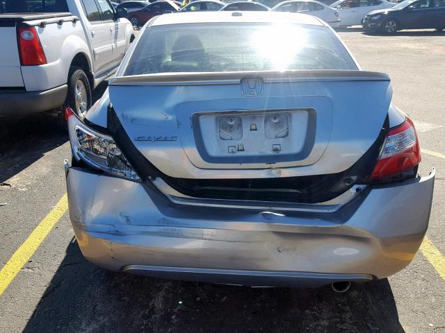 2HGFG12958H559625 - 2008 HONDA CIVIC EXL SILVER photo 9