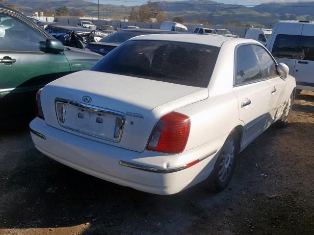 KMHFU45E65A392697 - 2005 HYUNDAI XG 350 WHITE photo 4