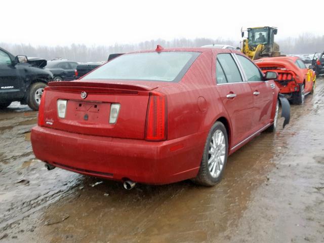 1G6DX6ED0B0161952 - 2011 CADILLAC STS LUXURY BURGUNDY photo 4