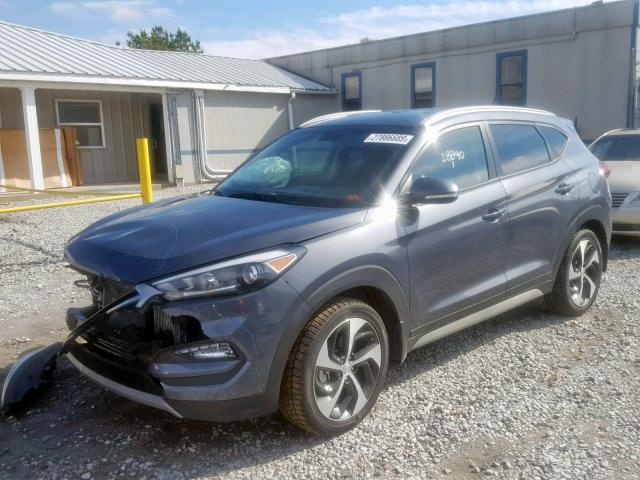 KM8J33A23HU500912 - 2017 HYUNDAI TUCSON LIM GRAY photo 2