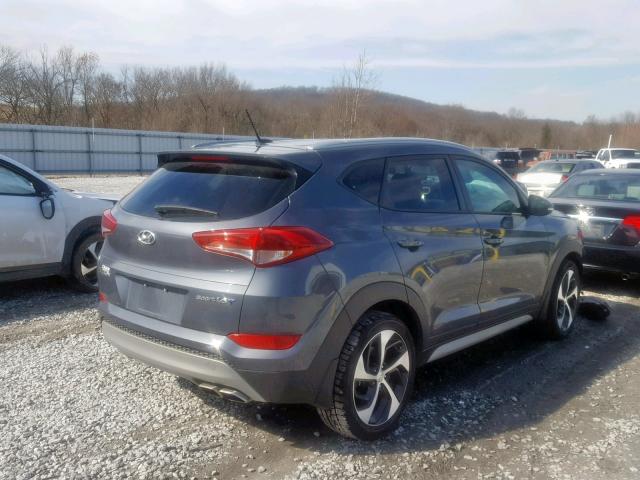 KM8J33A23HU500912 - 2017 HYUNDAI TUCSON LIM GRAY photo 4