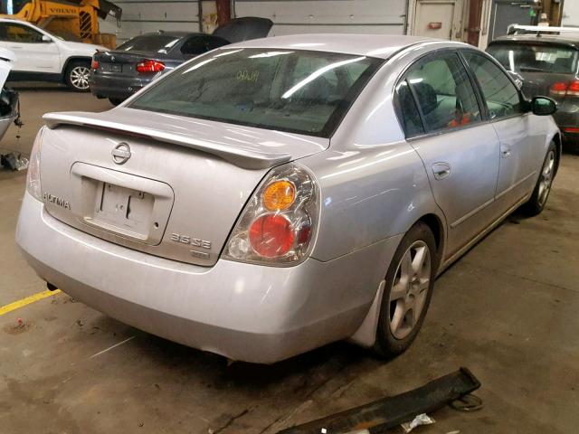 1N4BL11E52C274561 - 2002 NISSAN ALTIMA SE SILVER photo 4