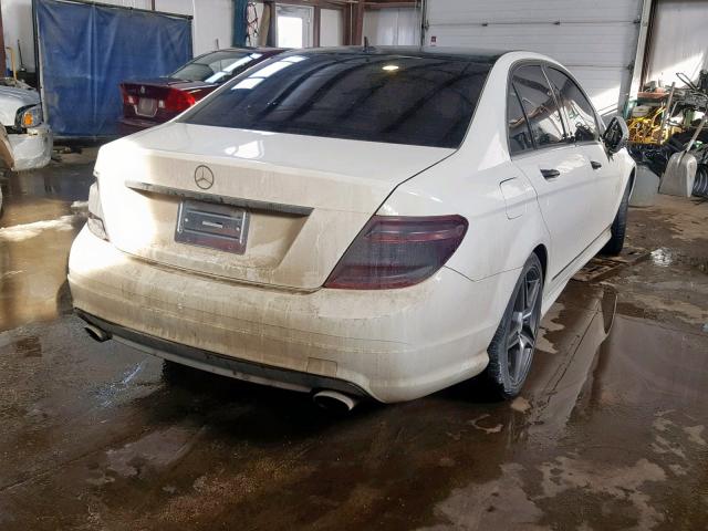 WDDGF8FB4AF454566 - 2010 MERCEDES-BENZ C 250 4MAT WHITE photo 4