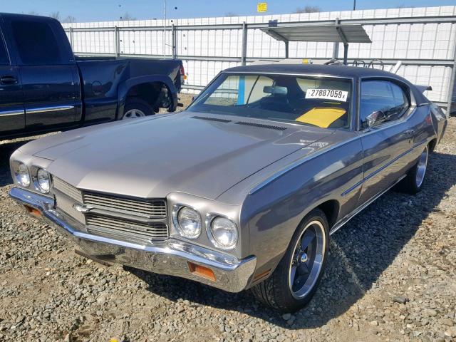 136370L160830 - 1970 CHEVROLET CHEVELLE SILVER photo 2