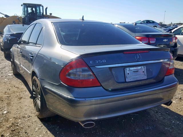 WDBUF56X67B150726 - 2007 MERCEDES-BENZ E 350 GRAY photo 3