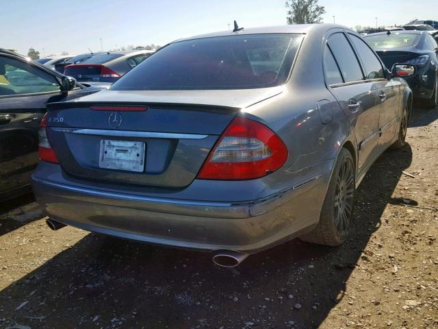 WDBUF56X67B150726 - 2007 MERCEDES-BENZ E 350 GRAY photo 4