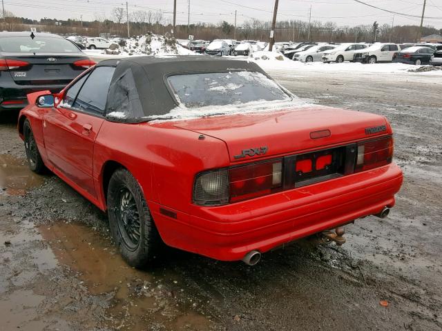 JM1FC3525M0902789 - 1991 MAZDA RX7 RED photo 3