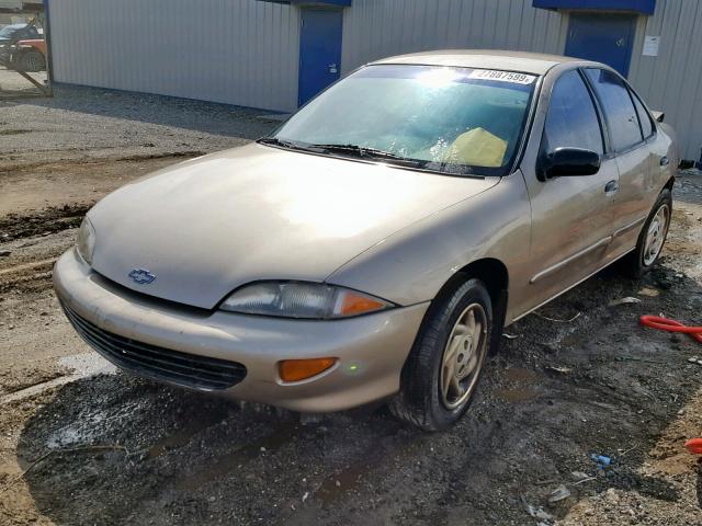 1G1JF52T5V7269965 - 1997 CHEVROLET CAVALIER L GOLD photo 2