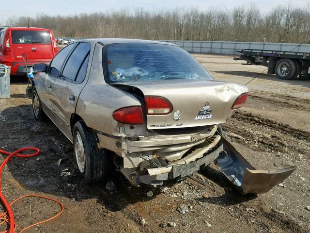 1G1JF52T5V7269965 - 1997 CHEVROLET CAVALIER L GOLD photo 3